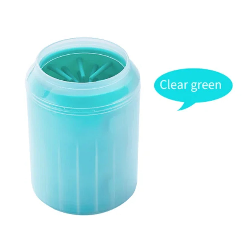 Outdoor Portable Pet Dog Paw Cleaner Cup Soft Silicone Foot Washer Clean Dog Paws One Click Manual Quick Feet Wash Cleaner