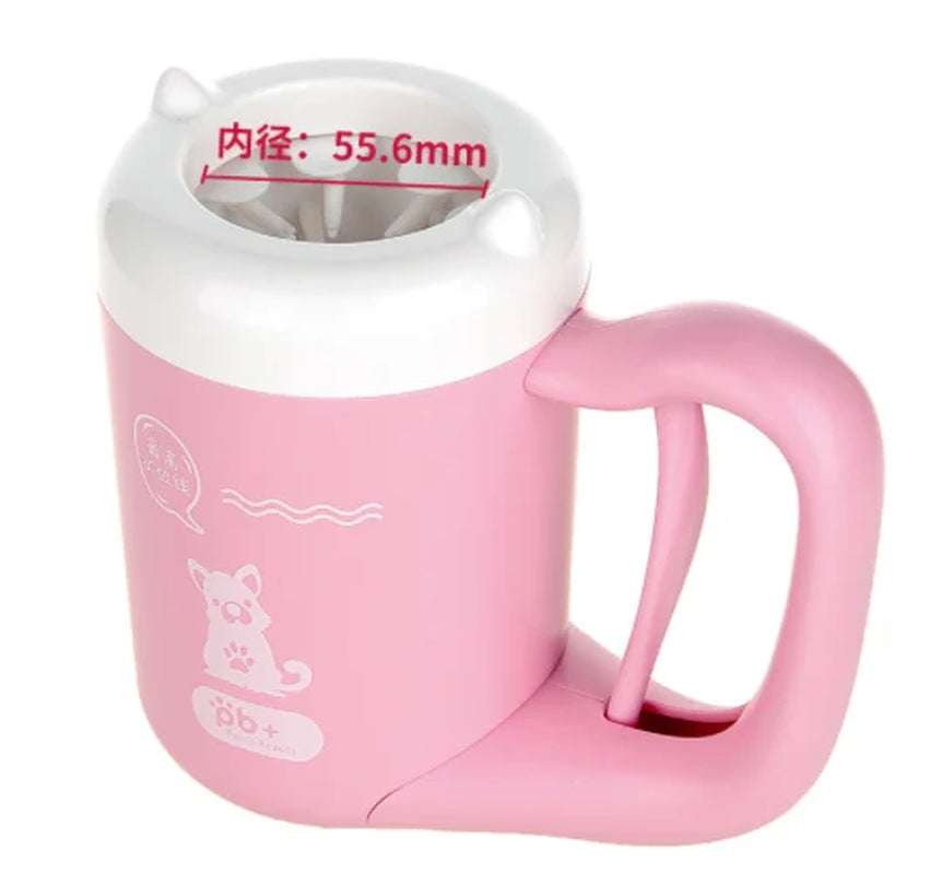 Outdoor Portable Pet Dog Paw Cleaner Cup Soft Silicone Foot Washer Clean Dog Paws One Click Manual Quick Feet Wash Cleaner