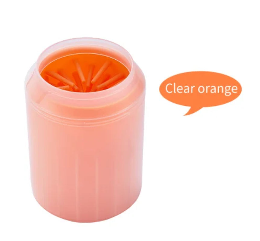 Outdoor Portable Pet Dog Paw Cleaner Cup Soft Silicone Foot Washer Clean Dog Paws One Click Manual Quick Feet Wash Cleaner